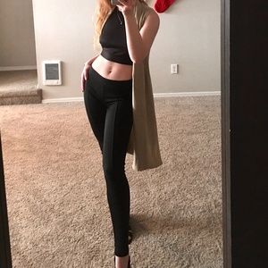 Shawl & Strap Crop Top